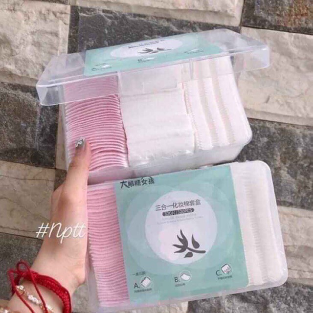 Hộp bông tẩy trang 320 miếng
