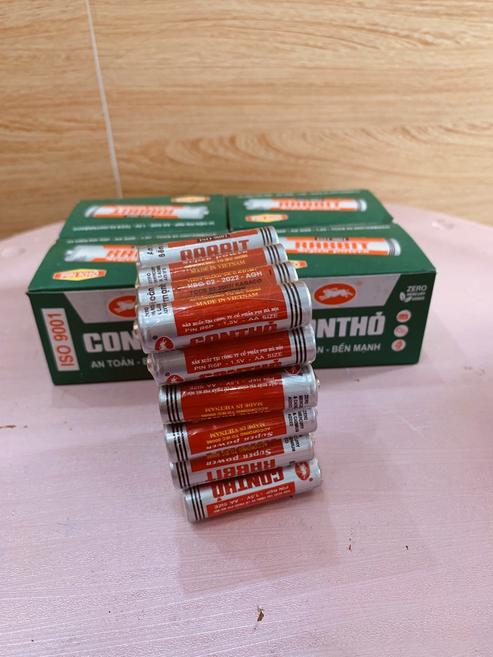 [Hộp 40 viên 3A-Hộp 24 Viên 2A] Pin AA / AAA Con thỏ 1,5v