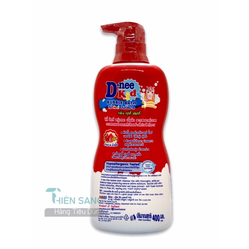 Sữa tắm Dnee kid hình thú 400ml