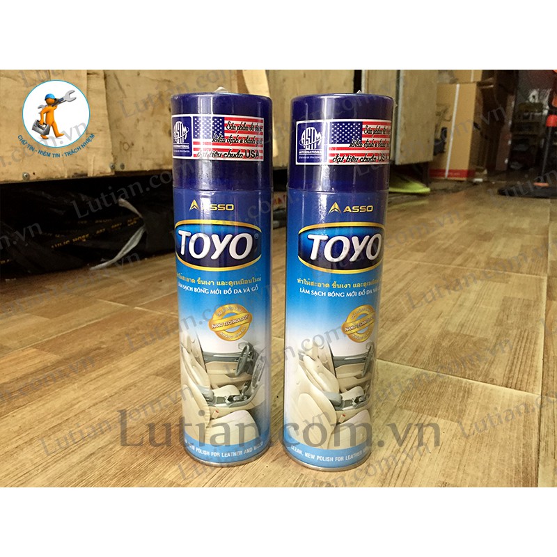 Chai xịt bóng đồ da và gỗ Toyo - 2 lọ