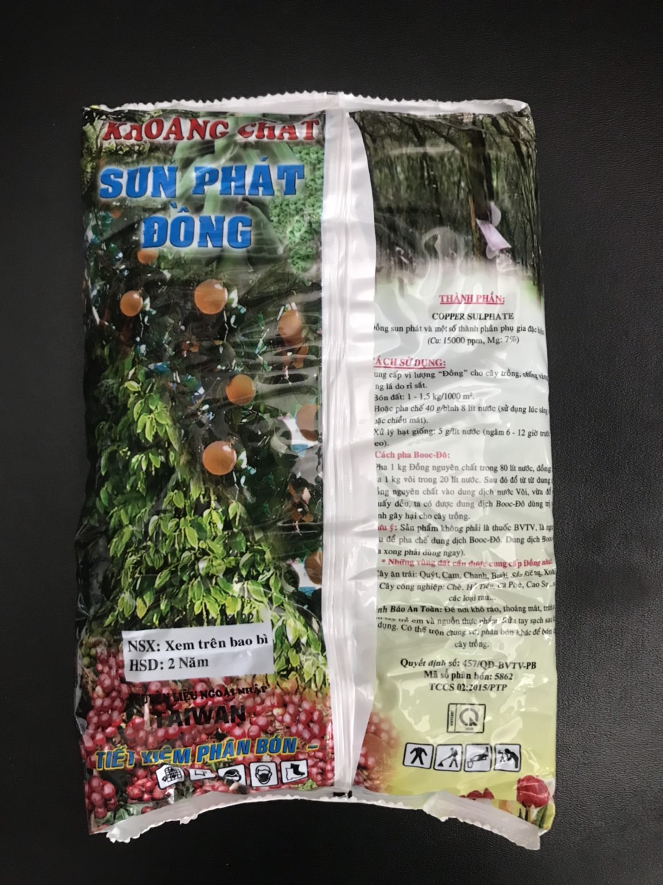 Sun phát đồng CuSO4.5H2O 99% 1kg
