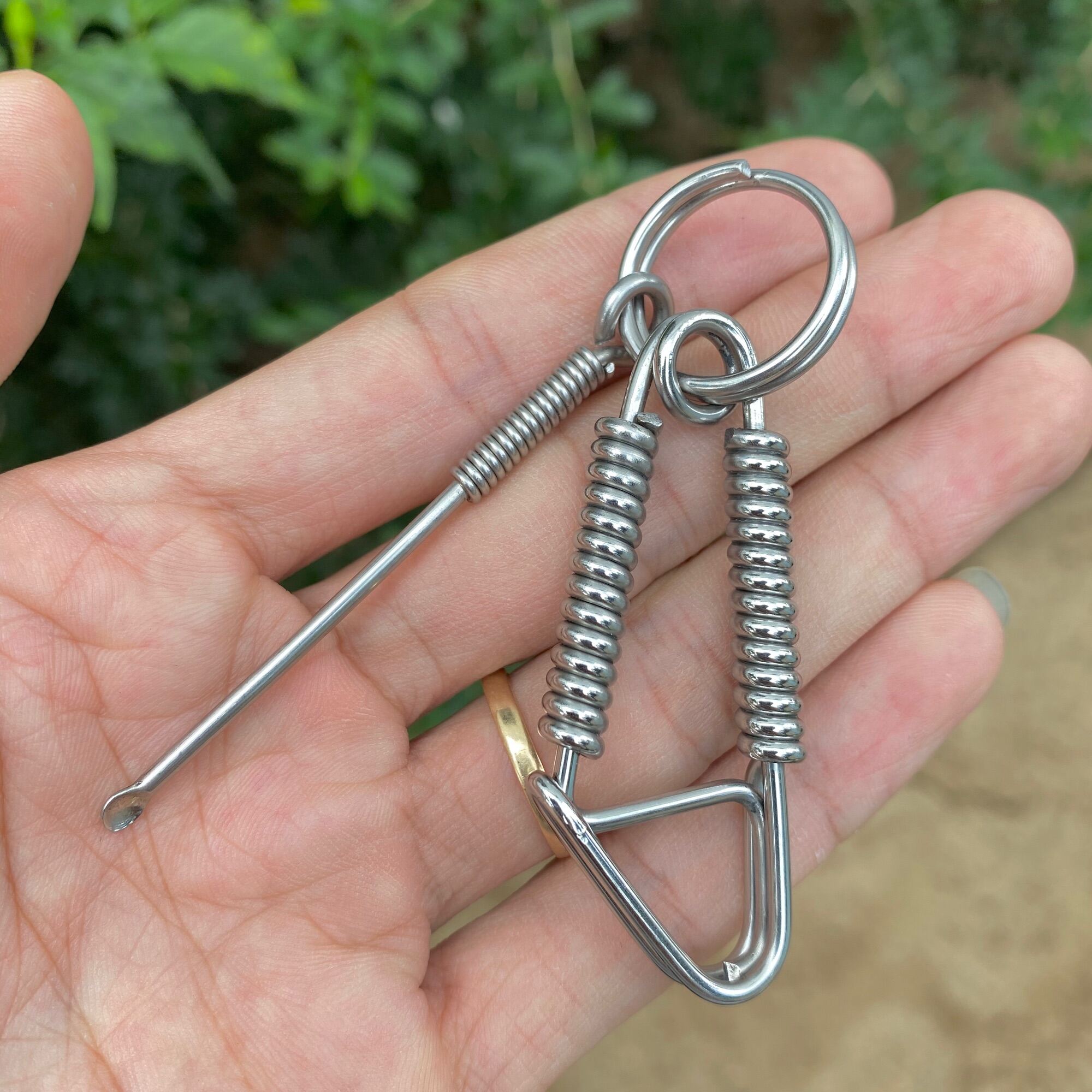Móc khoá inox 304 nghệ nhân