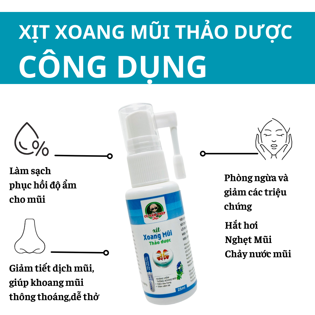 Xịt Xoang Mũi Thảo Dược Cú Đấm Thép 25ML