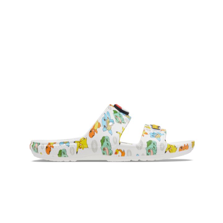 Dép Xăng Đan Unisex Crocs Pokemon Classic - White