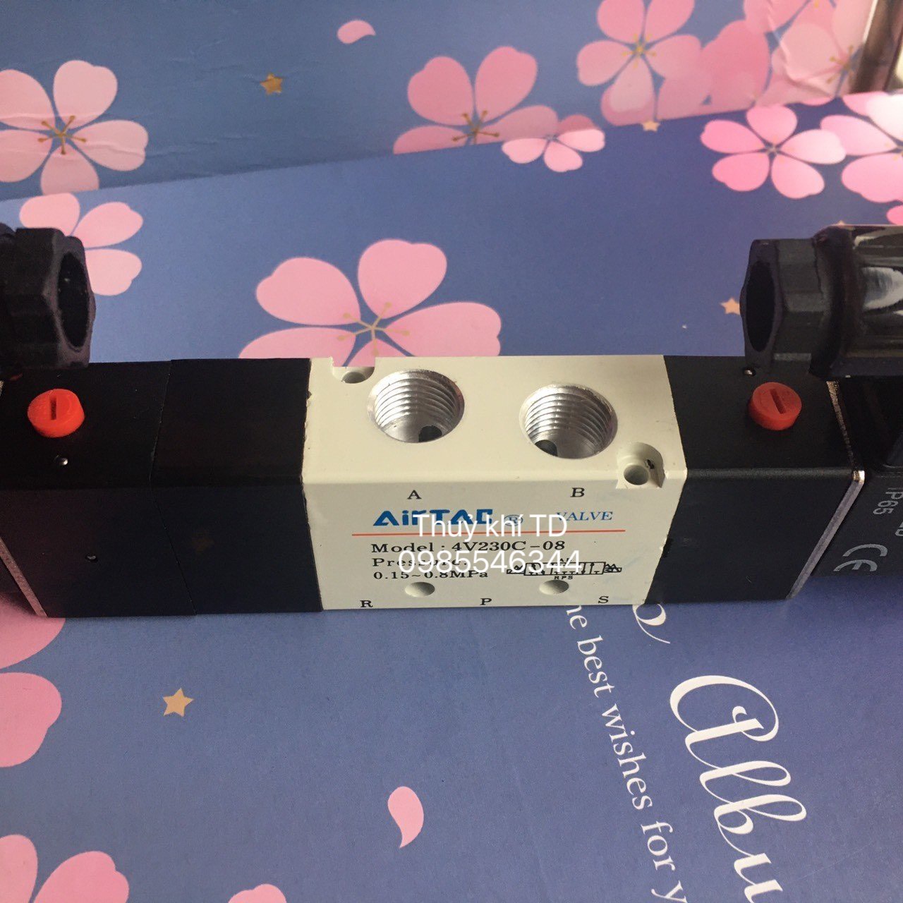 4V230C-08 Van điện từ khí nén 5/3 4V230C (Airtac) Ren 13mm