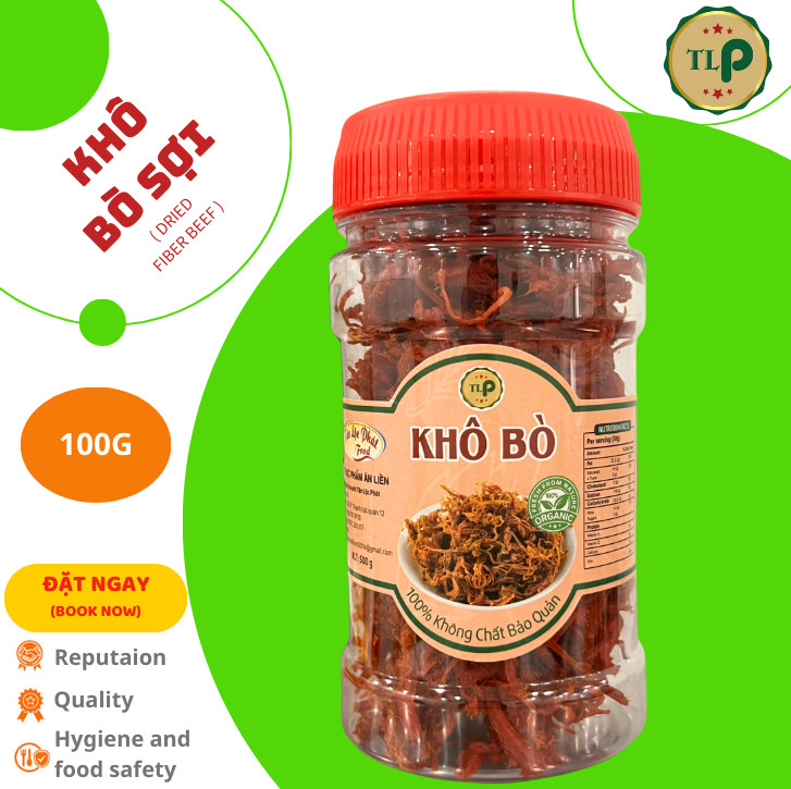 Khô bò xé sợi tân lộc phát - hũ 100g