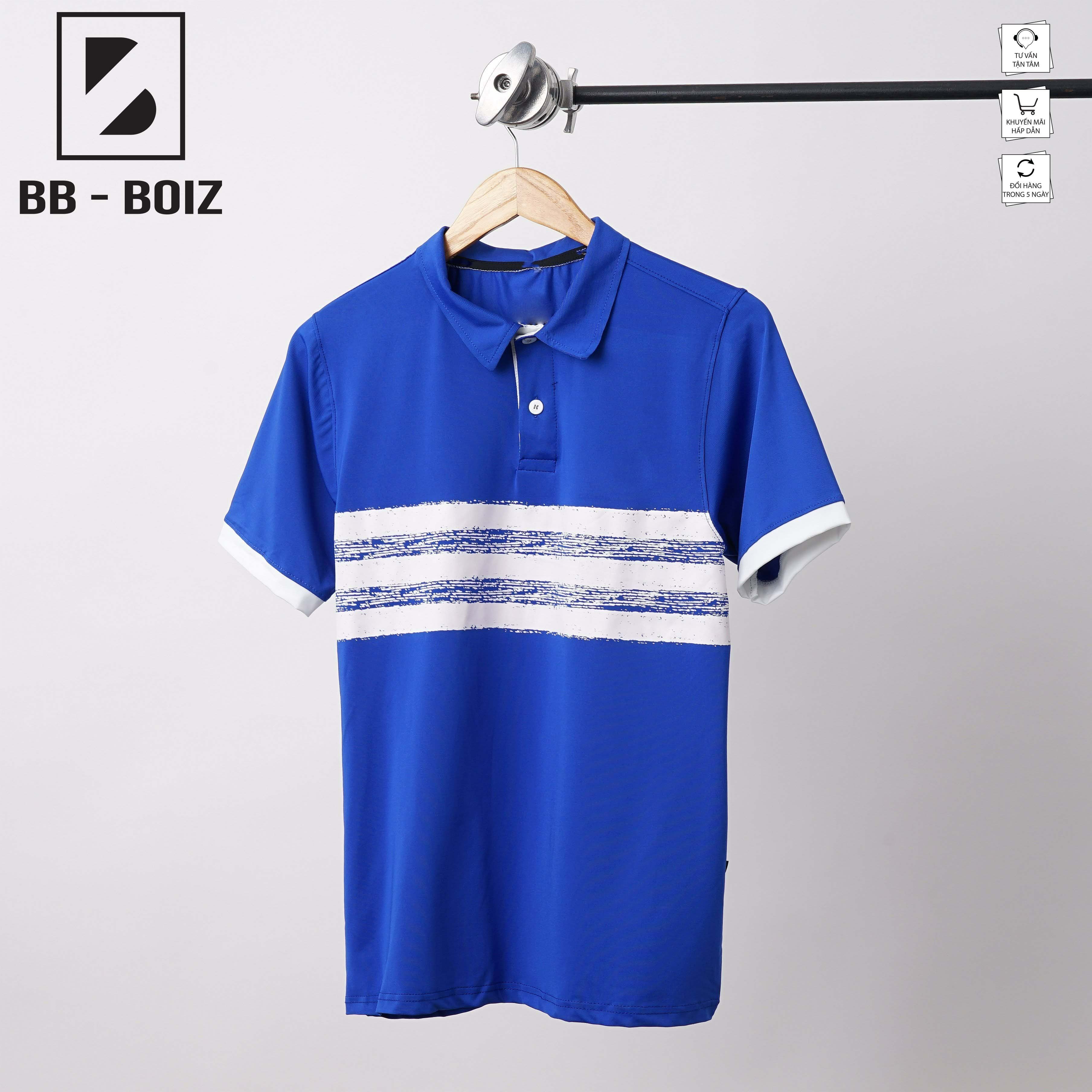 Bigsize - áo thun polo nam chất thun lạnh form bigsize 80kg - 120kg - 3 sọc ngang