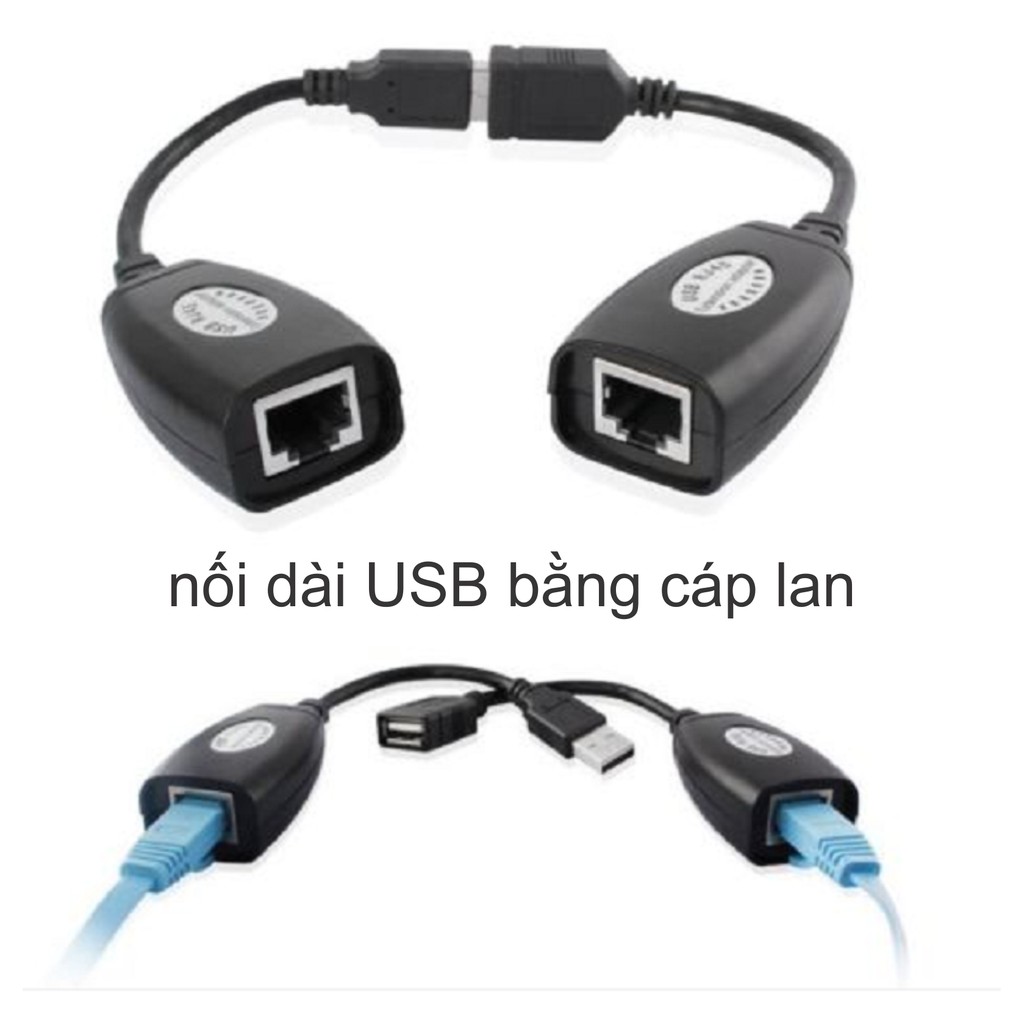 Bộ Nối Dài Cáp USB bằng Dây LAN USB Extender 50M
