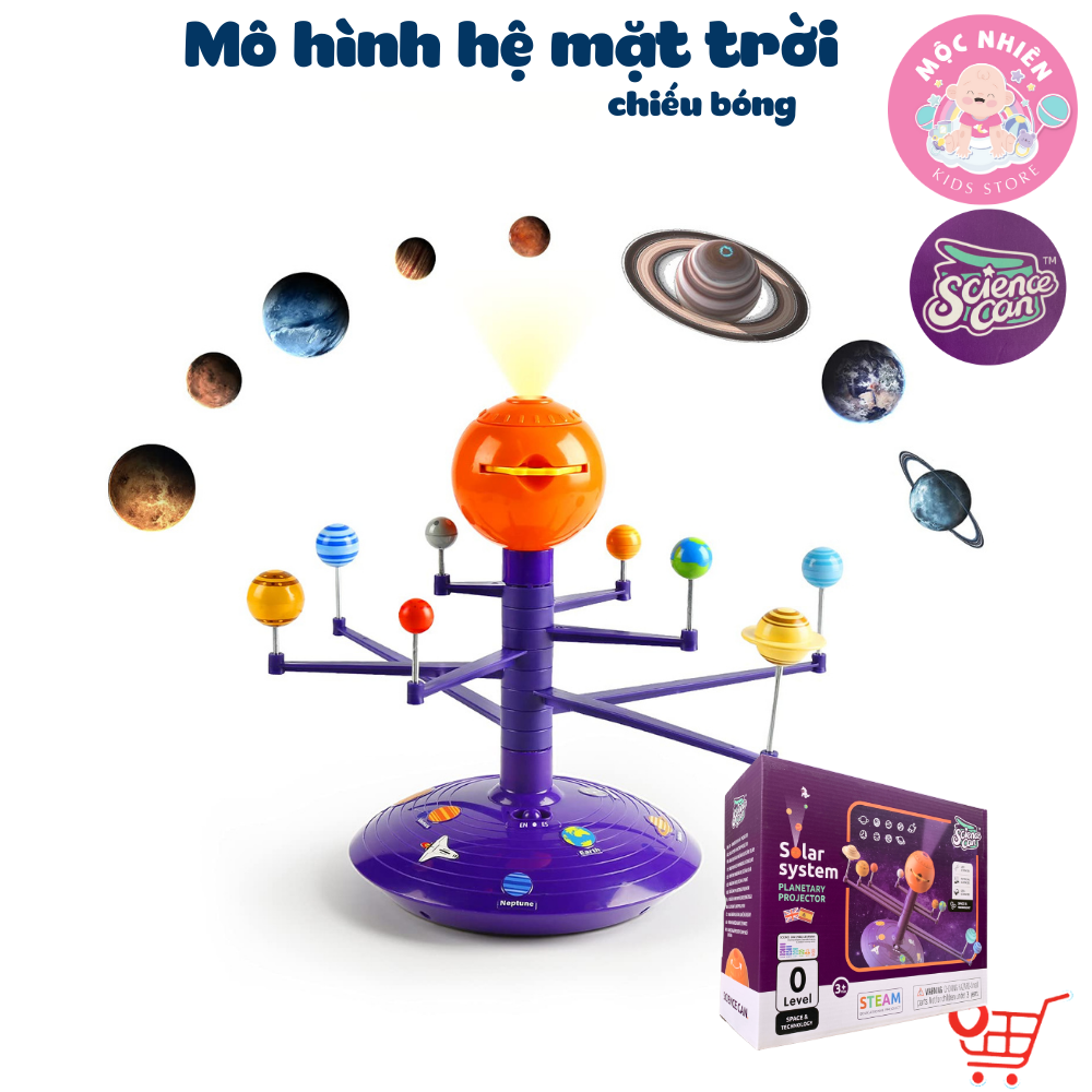 Bộ Mô hình Chiếu Bóng và Hệ Mặt Trời - Solar System Planetary E Projector – TOPBRIGHT (cho bé từ 3+)