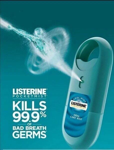 Xịt Thơm Miệng Listerine Cool Mint Hàng Mỹ