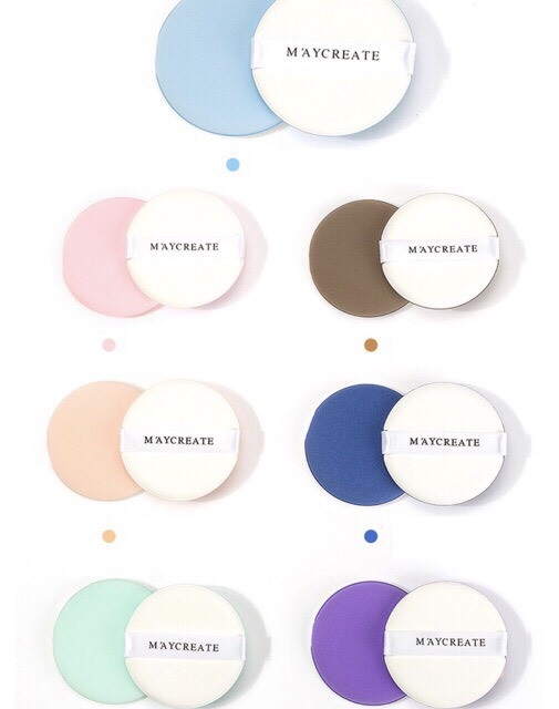 Một hộp 7 bông đánh phấn cushion cao cấp Maycreate full box MX