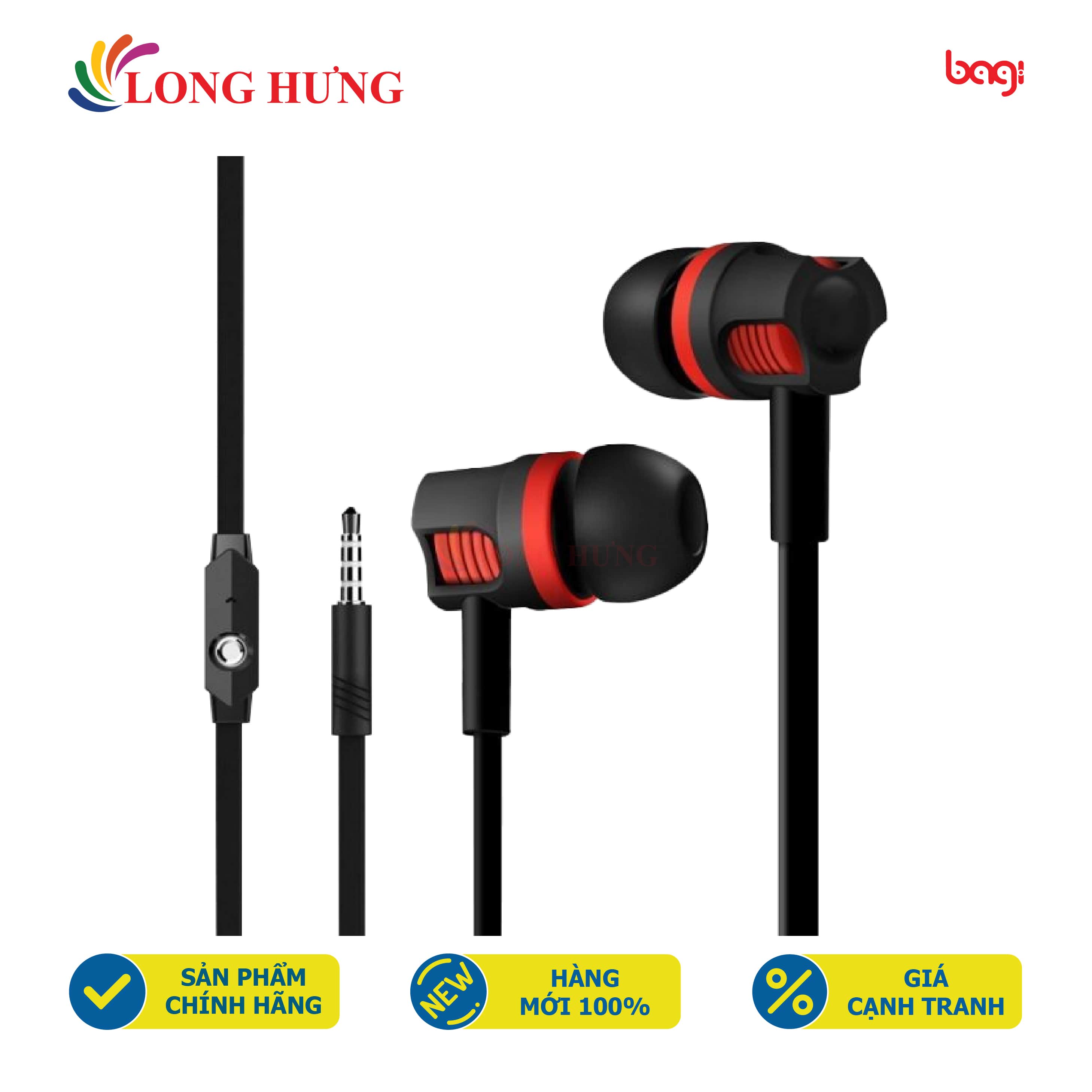 Tai nghe có dây Bagi Super Bass BM-M3 - Hàng chính hãng...