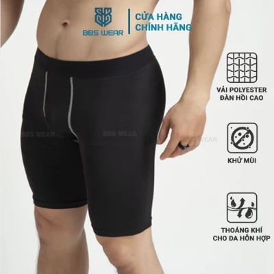 Quần legging nam - Quần ngắn - Quần legging tập GYM cho nam giới Pro Combat Giữ nhiệt (Loại ngắn)
