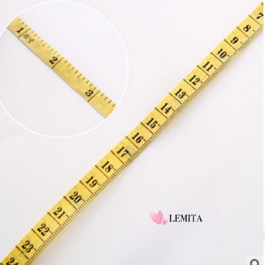 Thước dây đo eo, thước dây đo 3 vòng, thước dây may đo 150cm TH01 LEMITA
