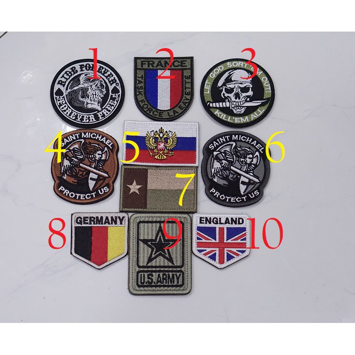 [HCM]Miếng patch dán logo vải thêu tactical 511.