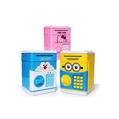 Két sắt điện tử mini cho bé, két đựng tiền cho bé