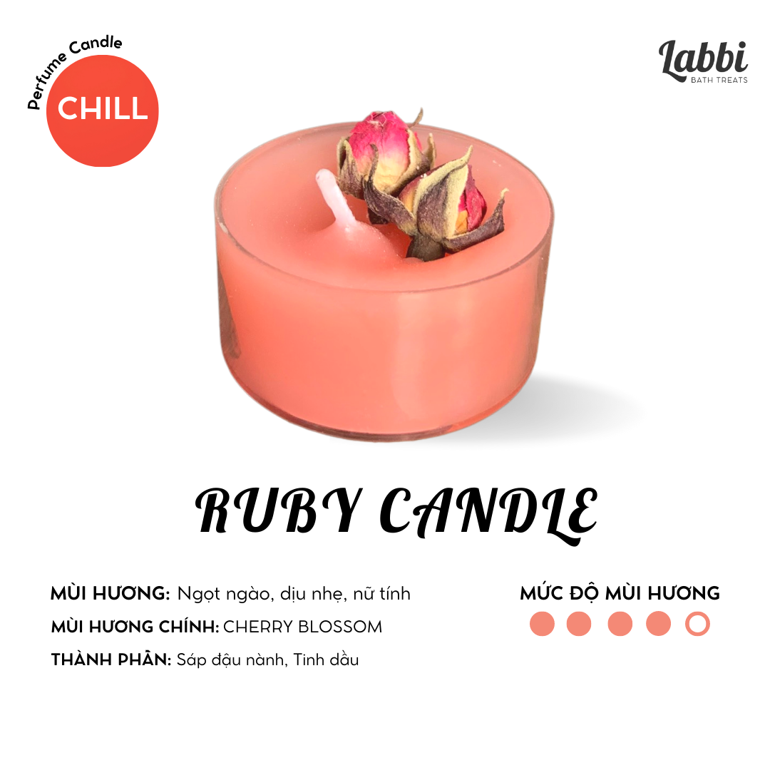 RUBY CANDLE [Labbi] Nến trang trí / Candle