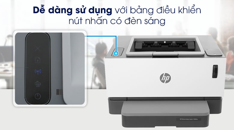 Máy In Laser Trắng Đen HP Neverstop Laser 1000w Wifi
