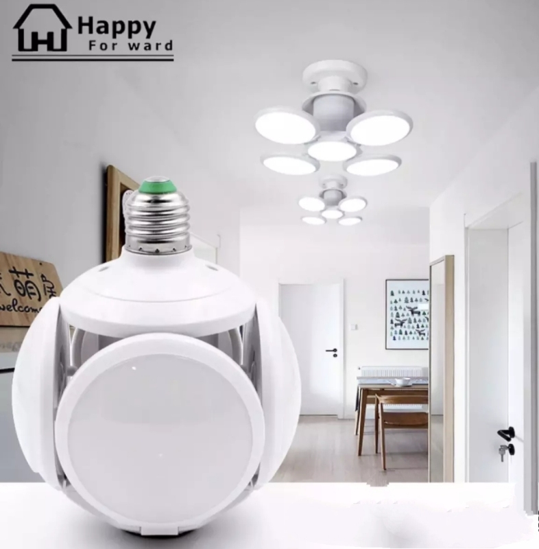 Đèn Led 40W 4 Cánh Football UFO Lamp - Đuôi E27 - Siêu Sáng - Tiết kiệm điện- Bảo Hành 1 Năm