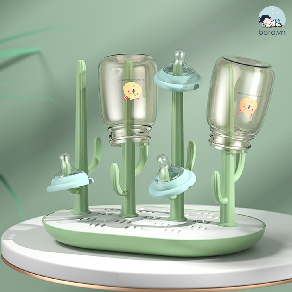 Khay úp bình sữa núm ti hình cây xương rồng siêu đẹp