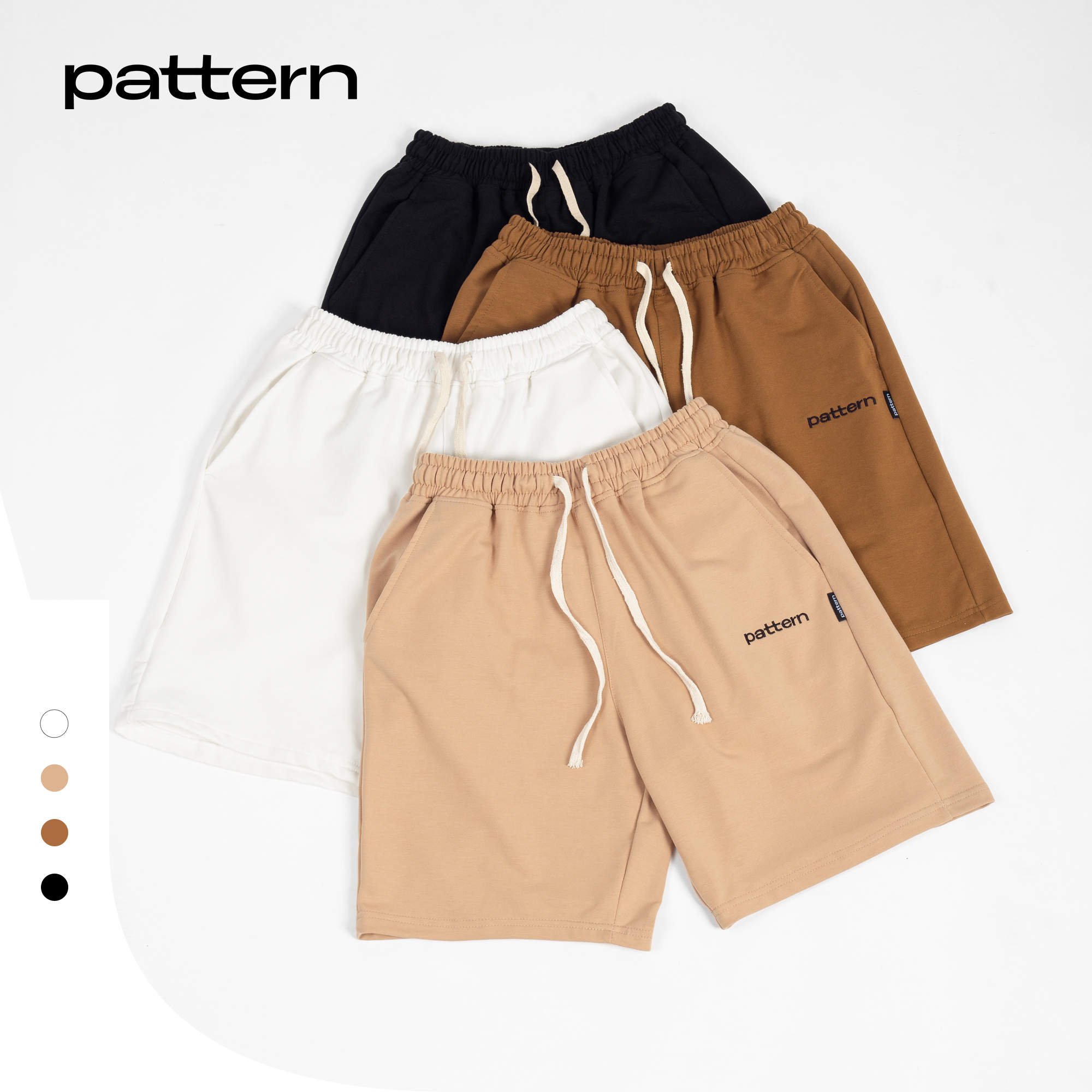 Quần short nỉ nam PATTERN THE 1992 4 màu trơn
