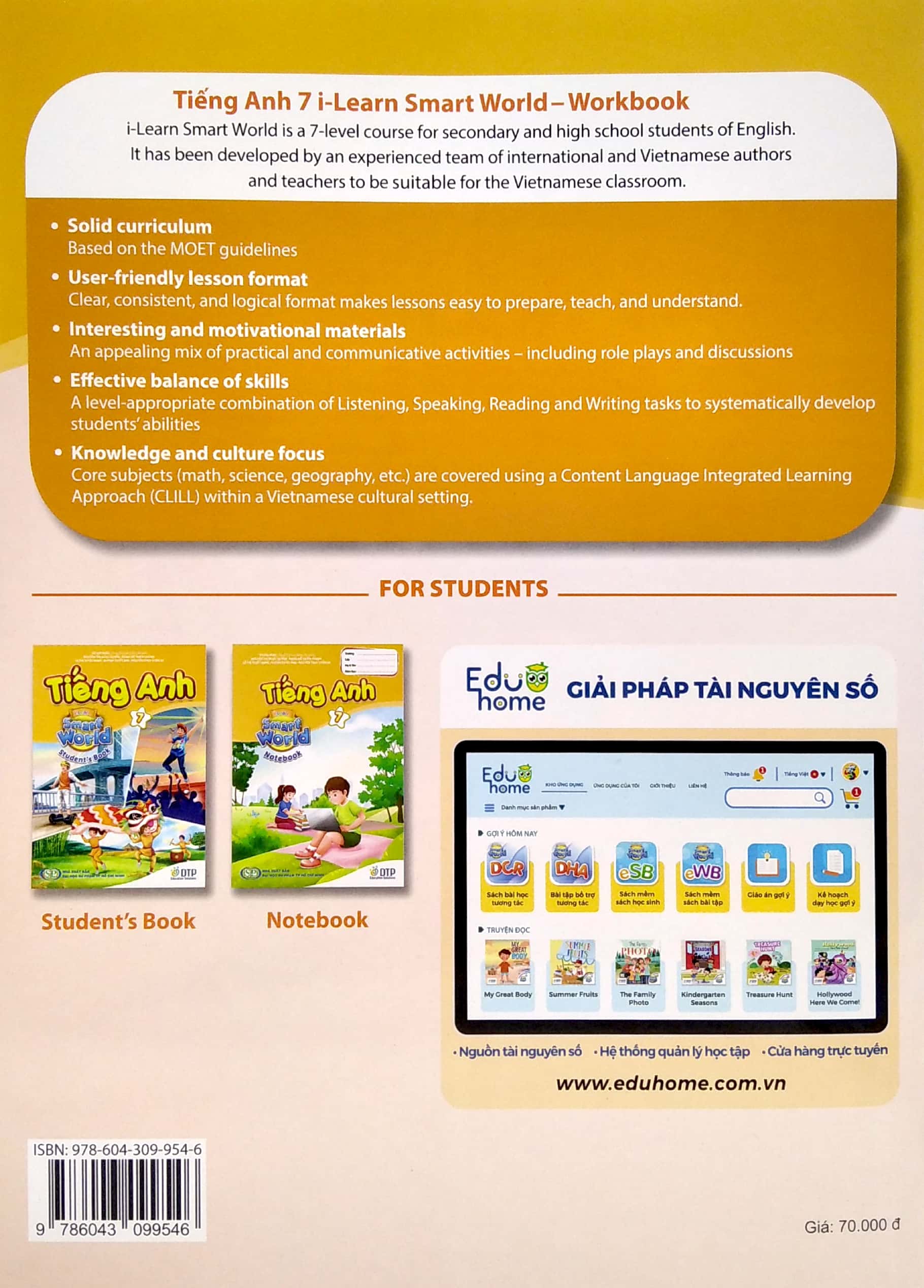 Fahasa - Tiếng Anh 7 I-Learn Smart World - Workbook