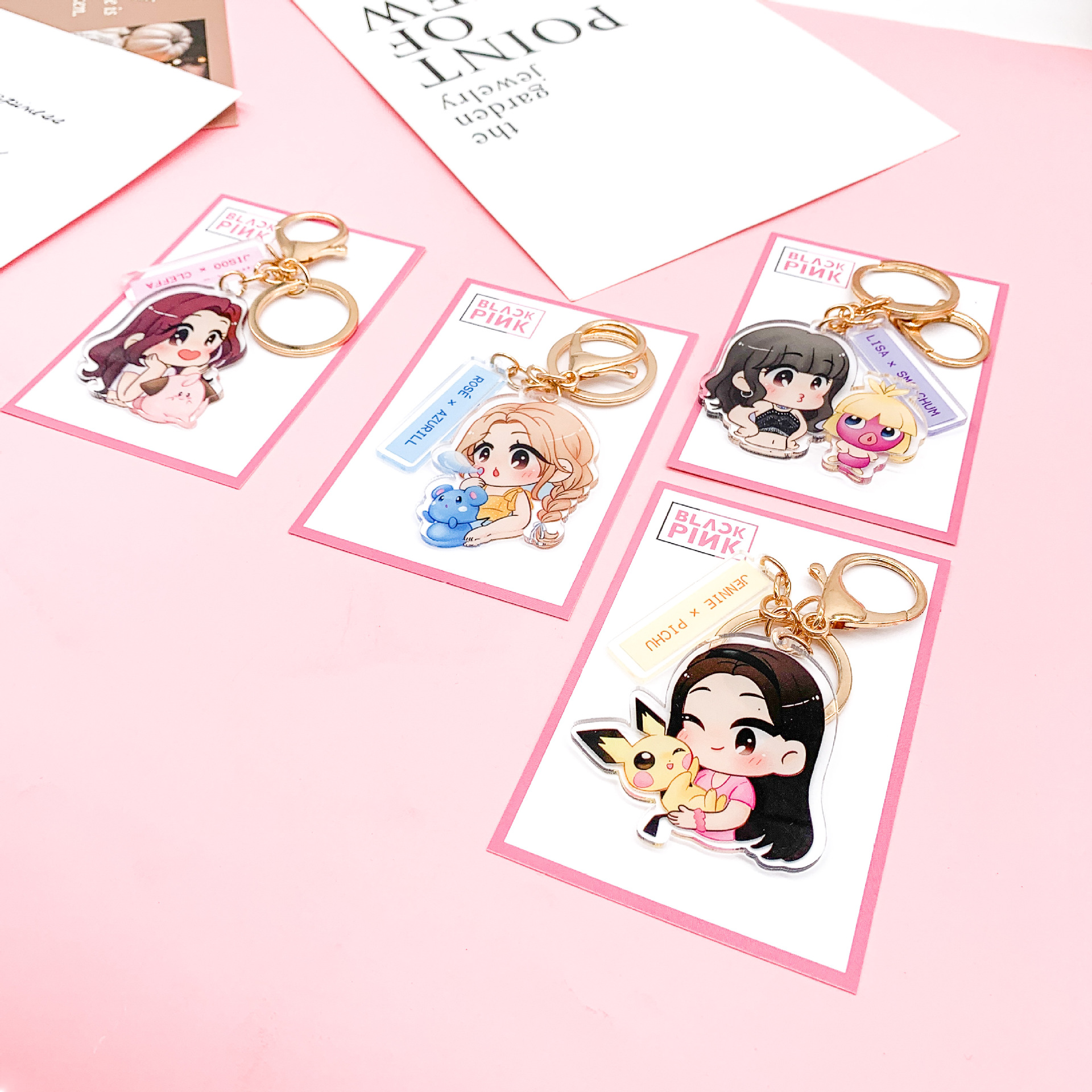 Móc khóa Blackpink chibi Thần Tượng Kpop nhựa Acrylic