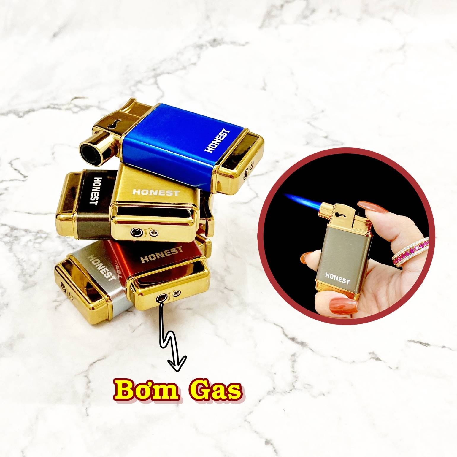 BẬT LỬA KHÈ - HONEST 699 - HÚT TẨU - (XÀI GAS)