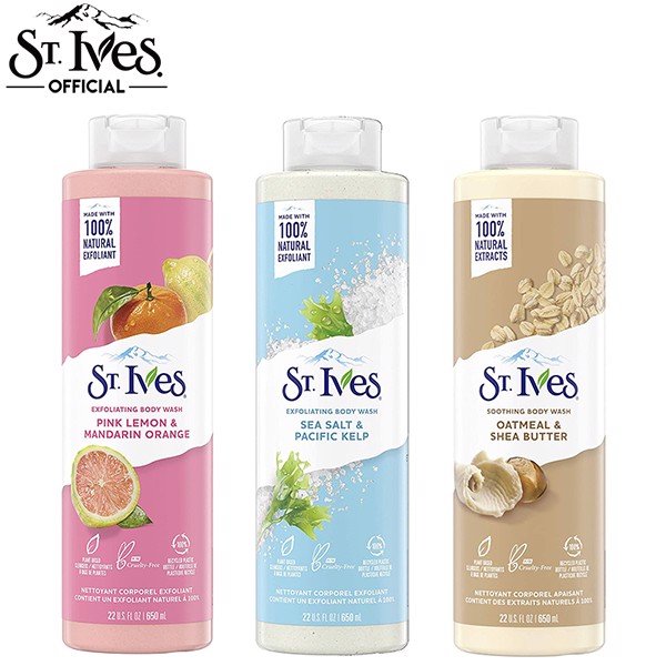 Sữa tắm st.ives body wash yến mạch 650ml