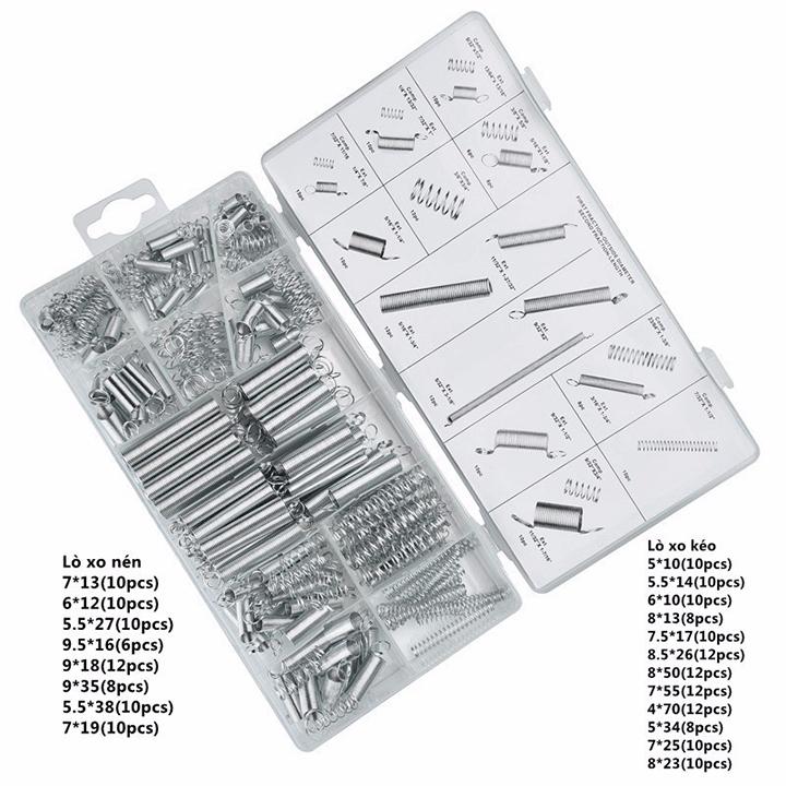 [HCM]Bộ 200 cái lò xo nén và kéo