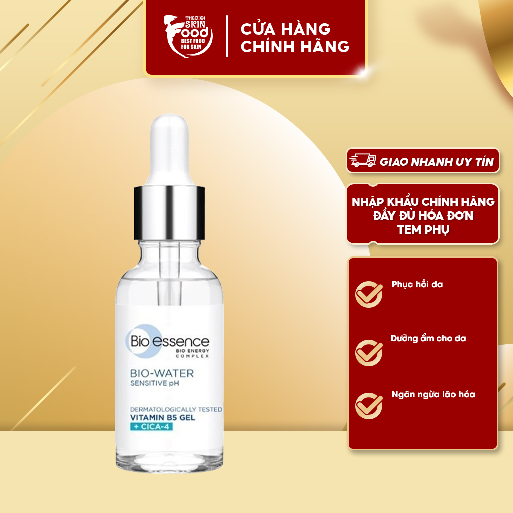 Tinh chất dưỡng ẩm, phục hồi làn da bio-essence bio-water vitamin b5 gel 30ml