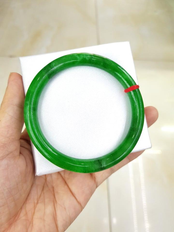 Vòng Tay Đá Ngọc Cẩm Thạch Xanh