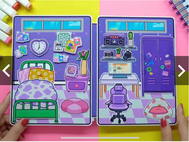 Ngôi nhà búp bê giấy Purple House