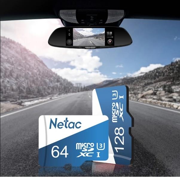 Netac 64GB U3 4K 100 MB/s microSDXC-non box (Blue White) for computer