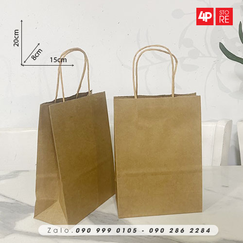 01 TÚI KRAFT 120GSM - NHIỀU SIZE