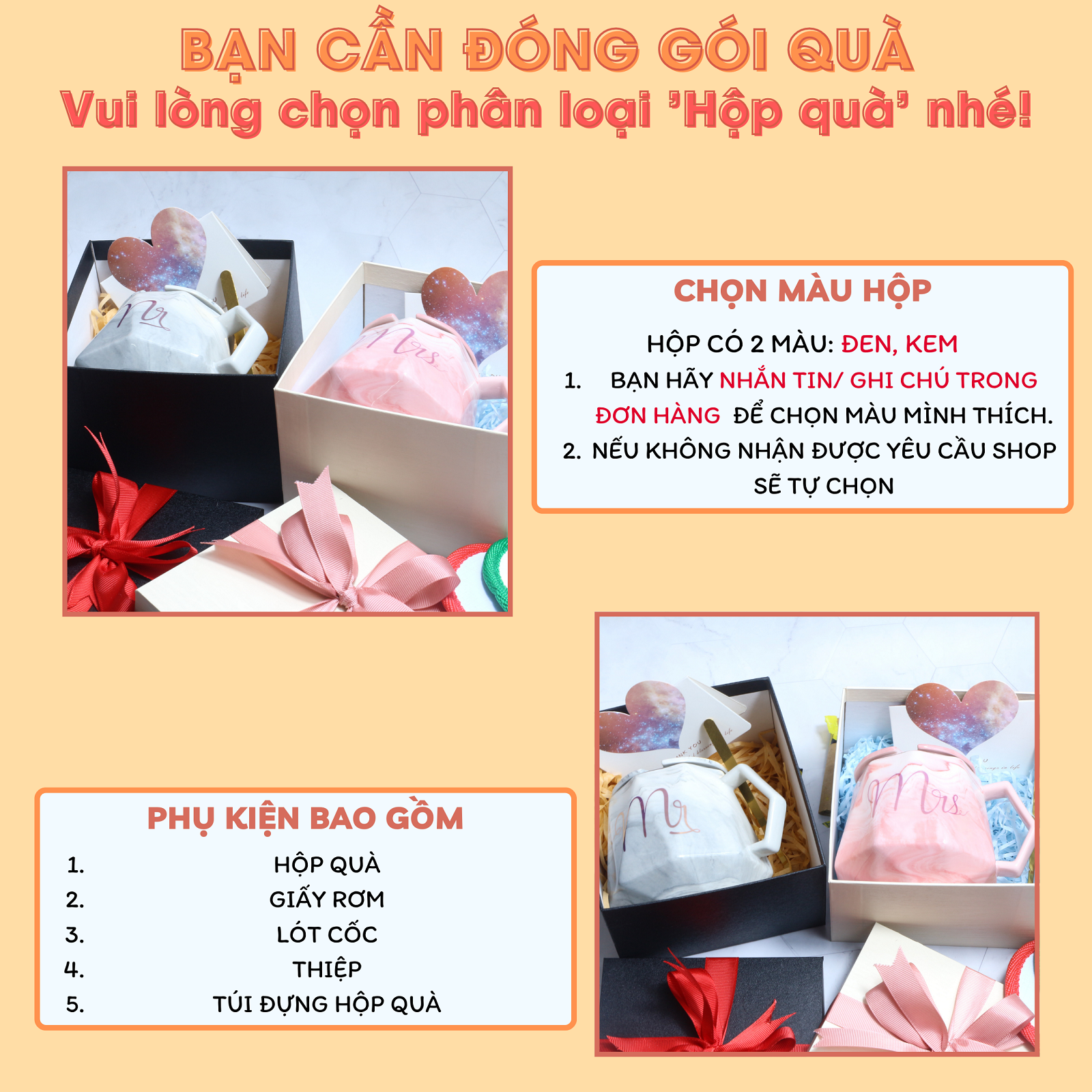 Cốc sứ, ly sứ quà tặng cao cấp Mr-Mrs, dung tích 400ml, có nắp đậy và thìa vàng kèm theo