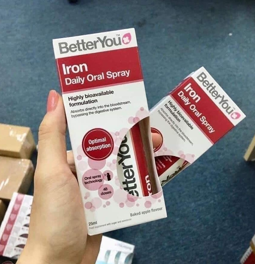 Sắt dạng xịt Better You UK cho bé từ 1 tuổi