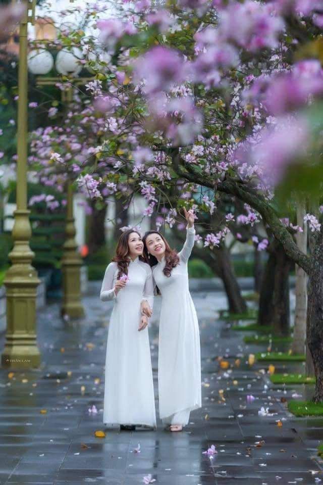 Áo dài trắng kèm quần