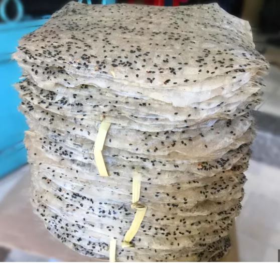 BÁNH TRÁNG nướng mè đen Bình Định 500gram