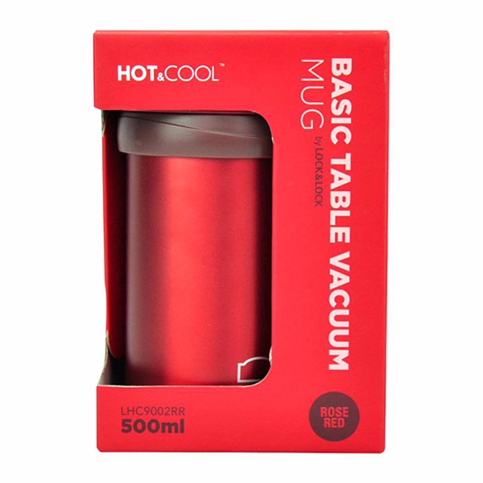 Bình giữ nhiệt Lock & Lock 500ml Basic Table Mug [ LHC9002 ] - ca nước Inox 304 có quai cao cấp