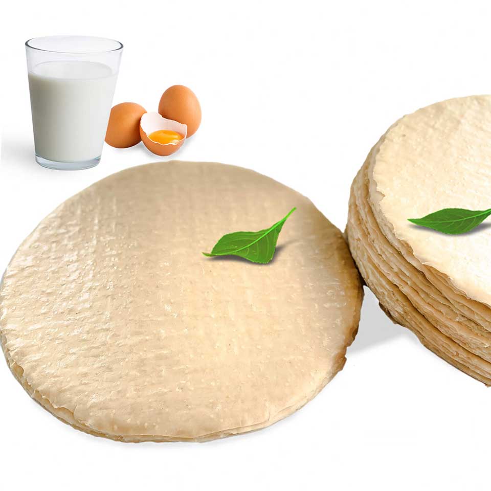 Bánh tráng mỹ lồng nước cốt dừa sữa hột gà - túi 10 cái - đặc sản bến tre