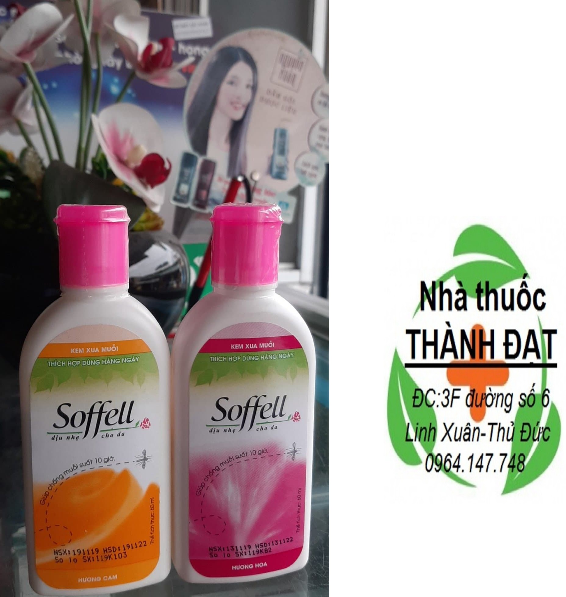 soffell kem xua muỗi  soffel chai 60ml