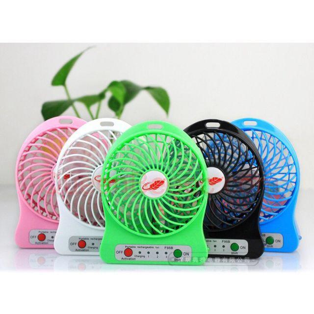QUẠT MINI 3 TỐC ĐỘ PIN SẠC.CỔNG USB