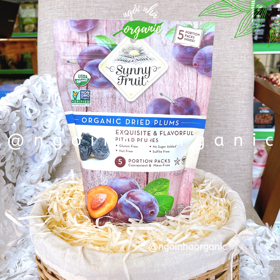 Nho/mơ/mận/sung/cherry khô hữu cơ Sunny Fruit