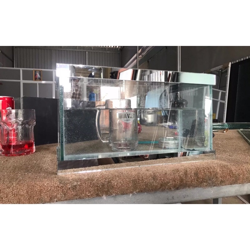 bể cá mini viền thuỷ trang trí kích thước dai 30*17*17