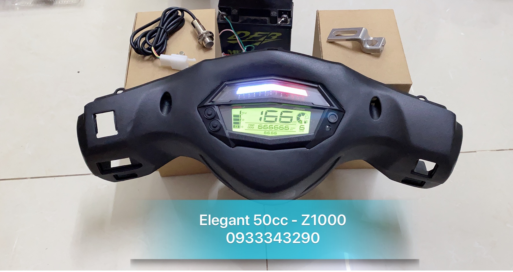 Trọn Bộ Bợ Cổ ElEGANT 50cc Chế Đồng Hồ Z1000
