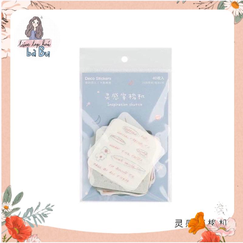 Gói 40 Stickers Về Thiên Nhiên Và Cuộc Sống
