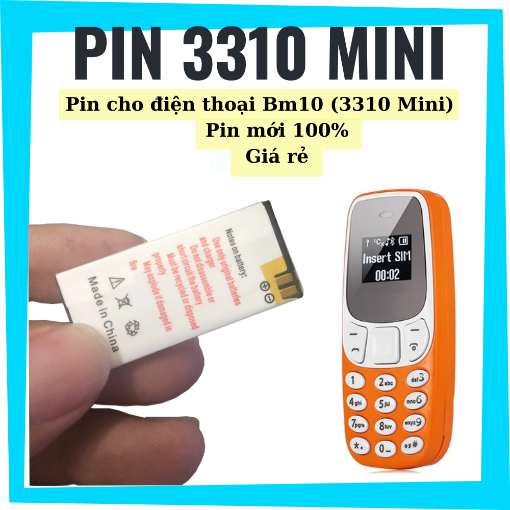Pin điện thoại Nokia 3310 mini (Bm10 mini siêu nhỏ)