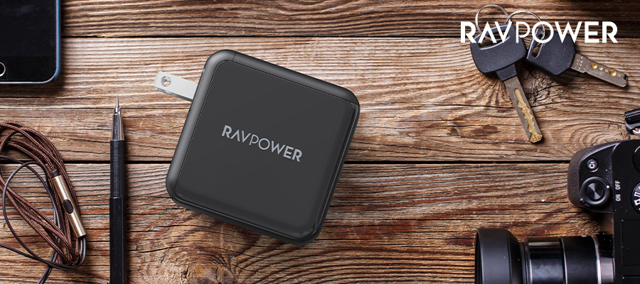 Củ sạc nhanh RAVPower 100w - 2 cổng type C (GaN II) PD/PPS/QC RP - PC151