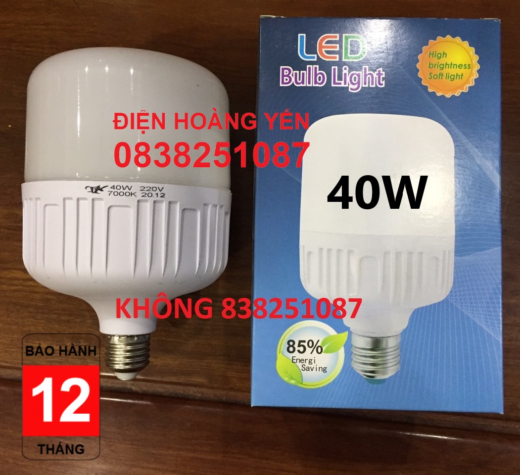High Capacity 40W E27 Led Bulb (White Light)